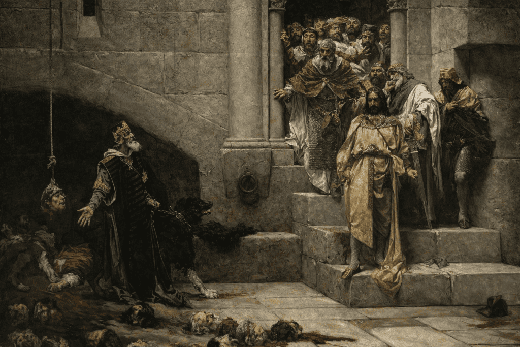 La degollación de los nobles en Huesca.