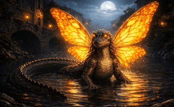 Descubre la leyenda de la monja-mariposa con cuerpo de cocodrilo